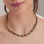 Black Inlay Link Chain