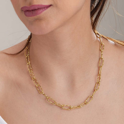 Shimmering Link Chain Necklace