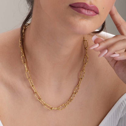 Shimmering Link Chain Necklace