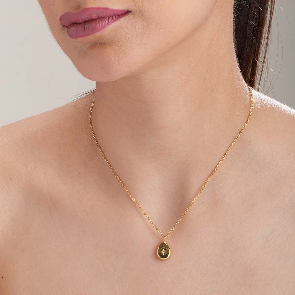 Floral Drop Necklace