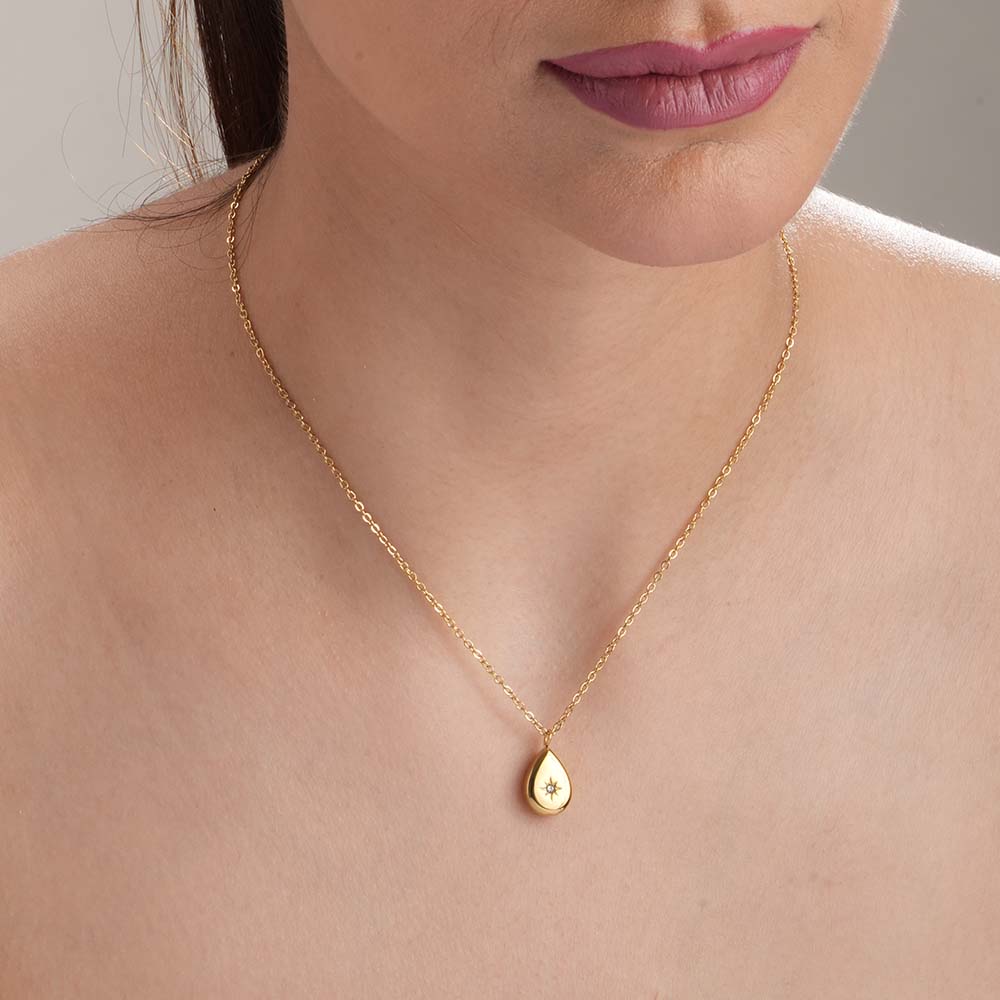 Floral Drop Necklace