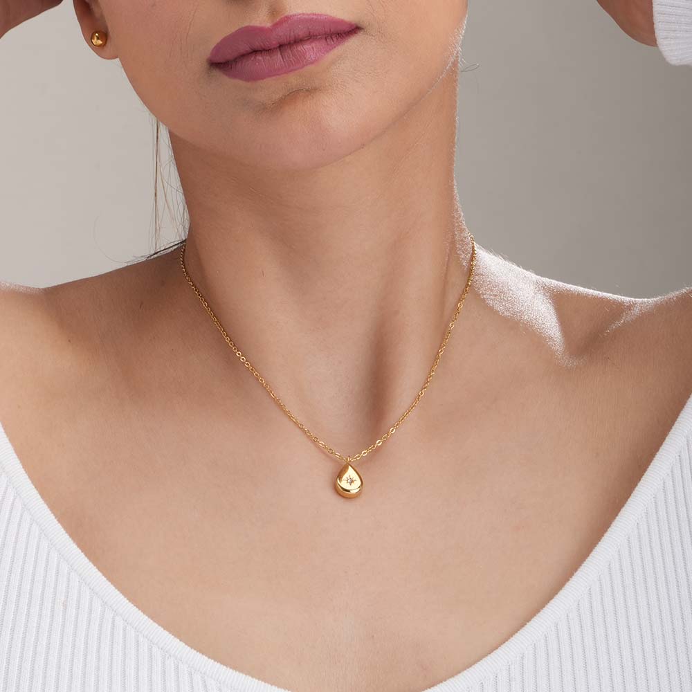 Floral Drop Necklace