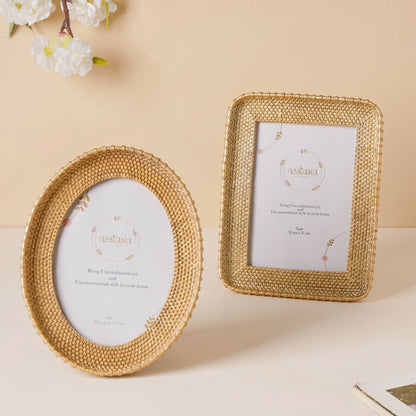 Gold Basket Photo Frame