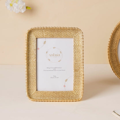 Gold Basket Photo Frame