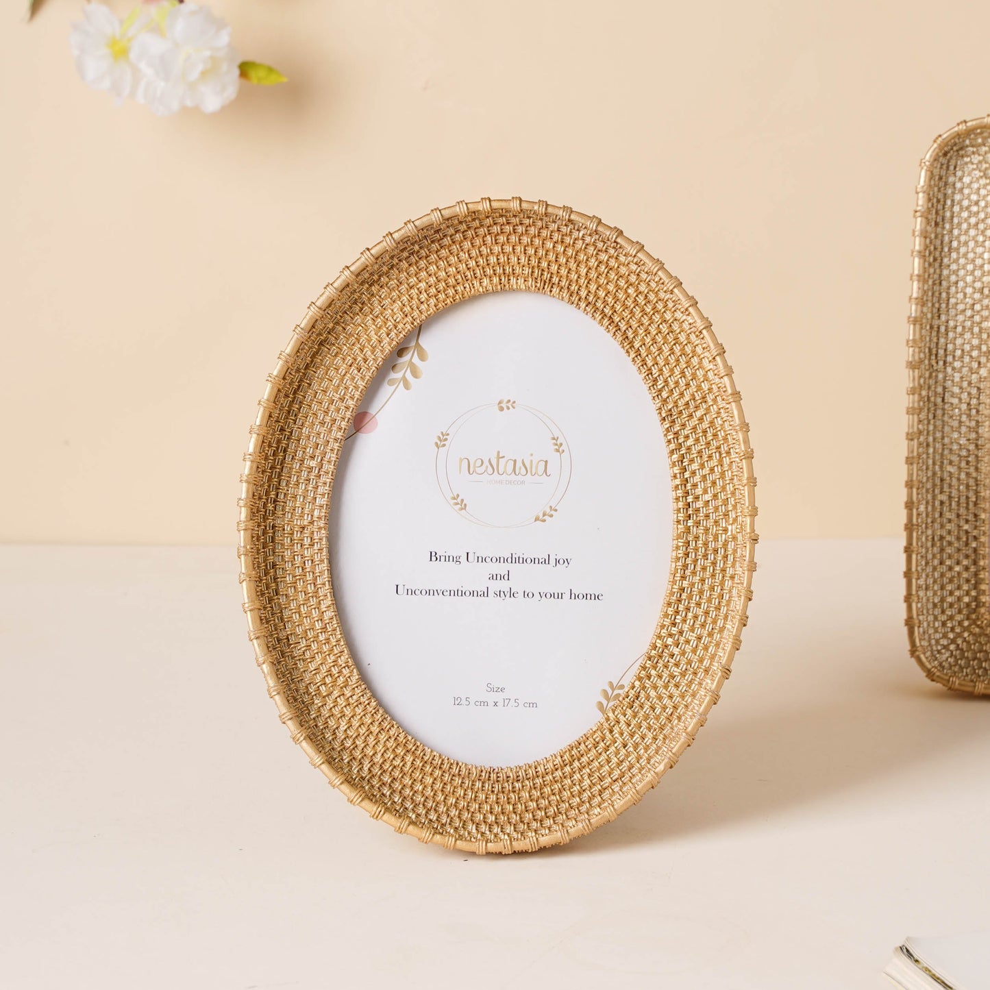 Gold Basket Photo Frame
