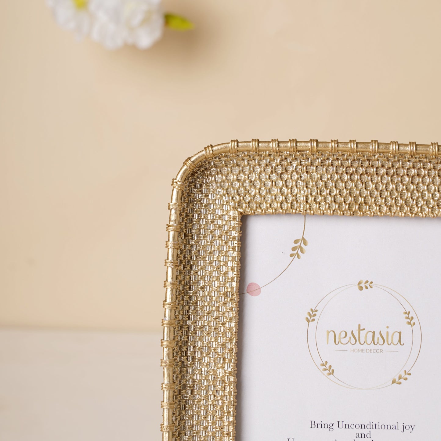 Gold Basket Photo Frame
