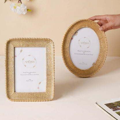 Gold Basket Photo Frame