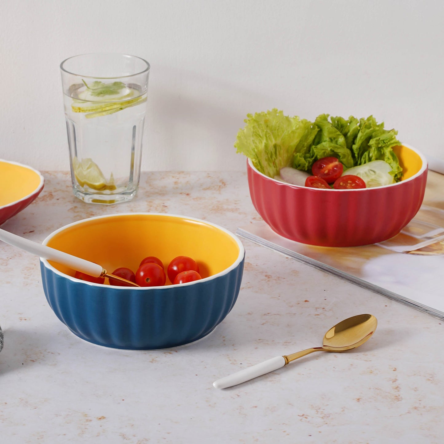 Chrome Salad Bowl 550 ml