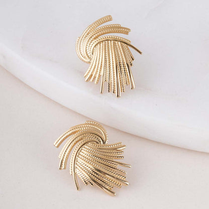 Whirlwind Gold Earrings