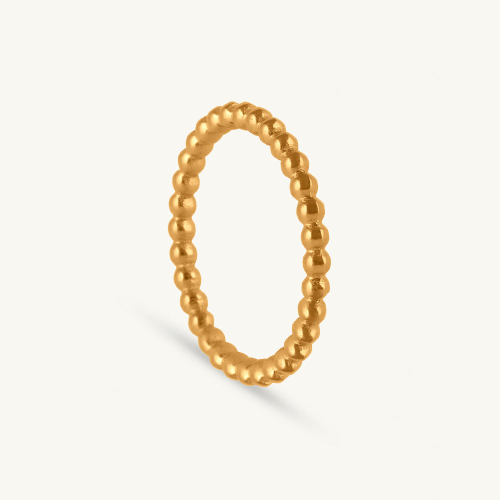 Classic Beaded Stack Ring