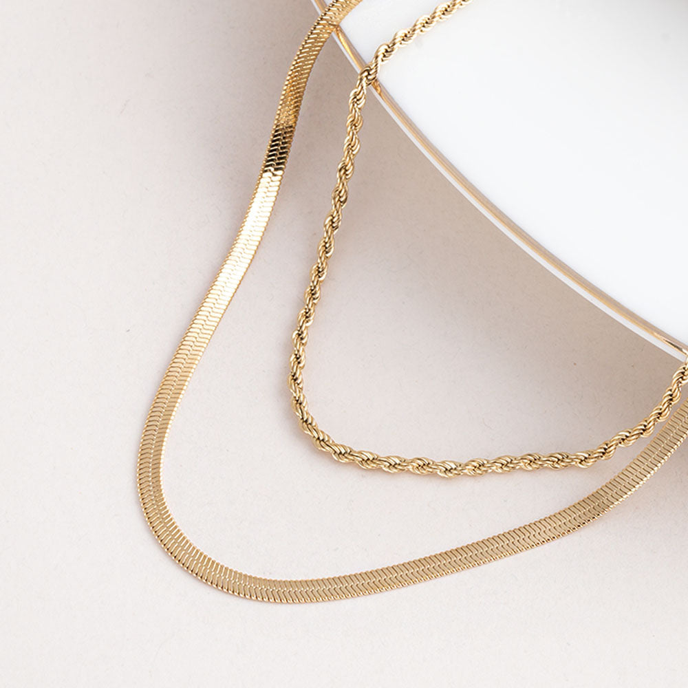 Bold Layered Gold Necklace