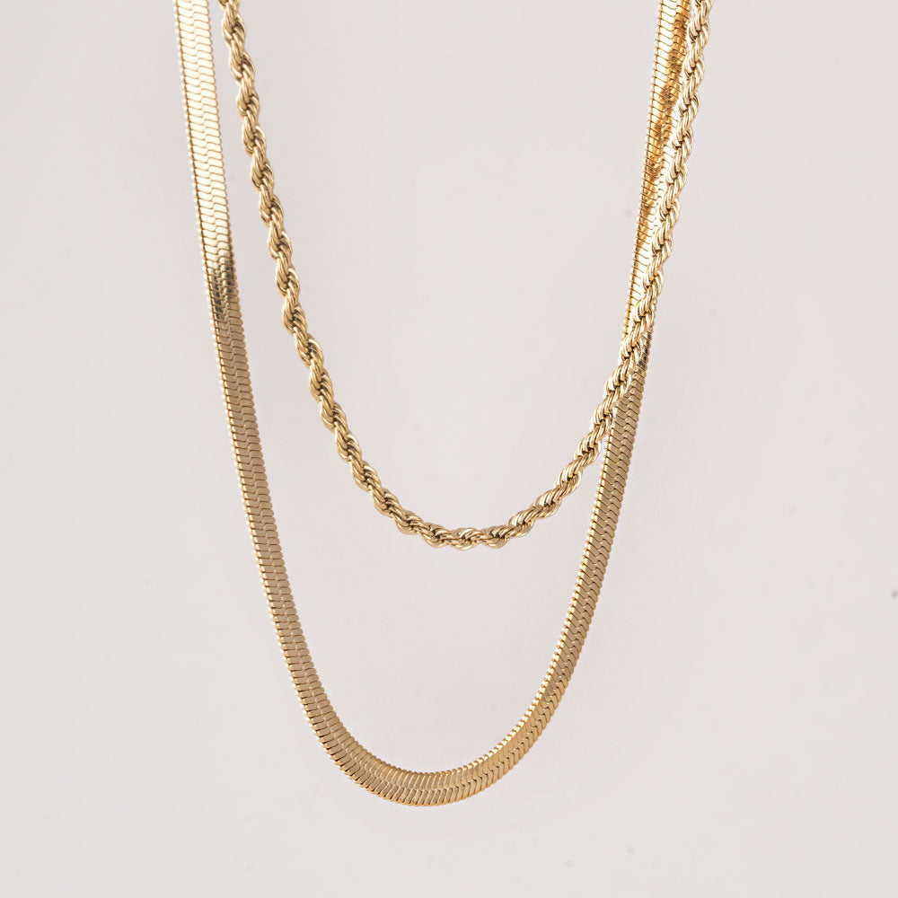 Bold Layered Gold Necklace