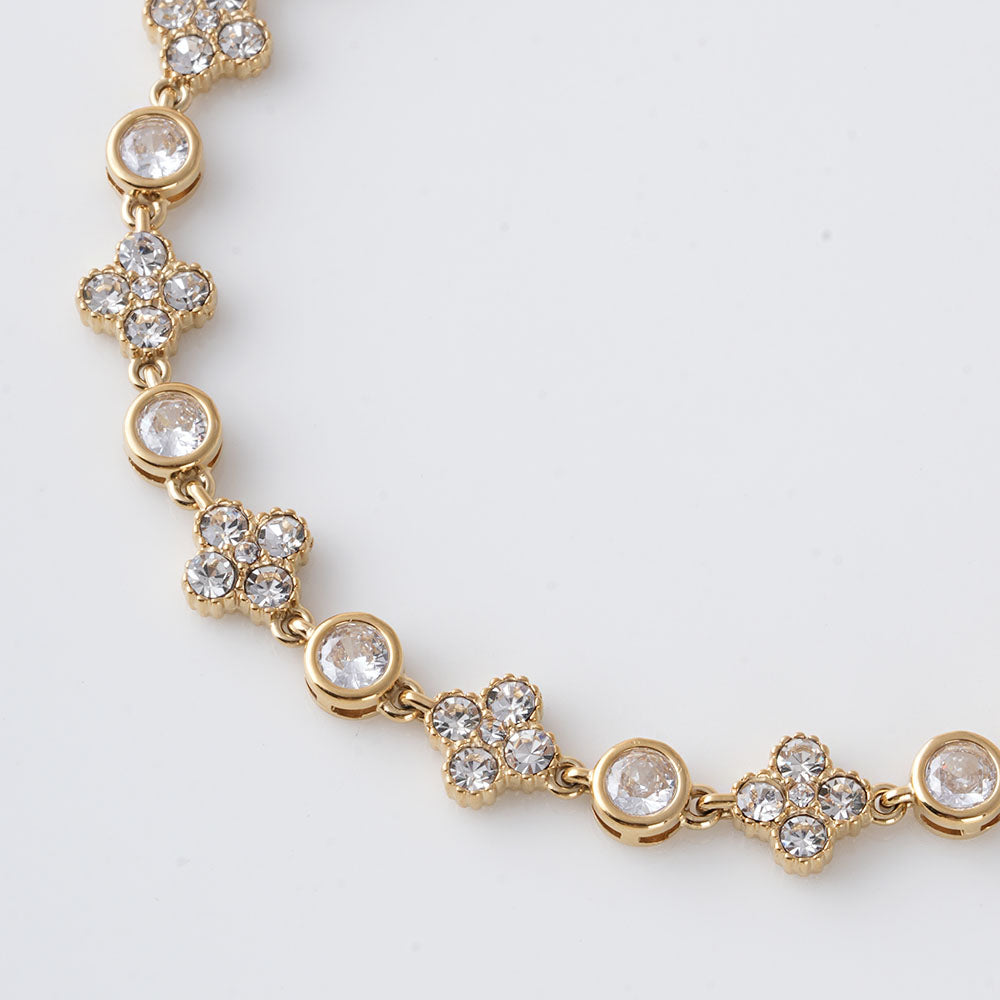 Delicate Crystal Gold Bracelet