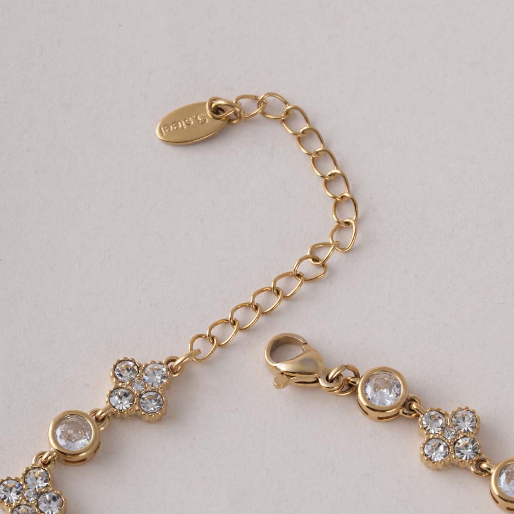 Delicate Crystal Gold Bracelet