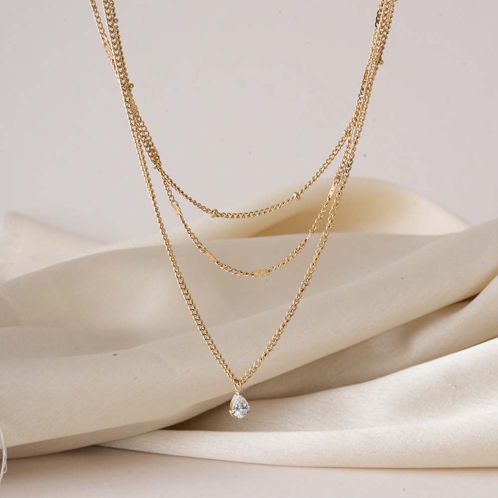 Dainty Layered Gold Necklace