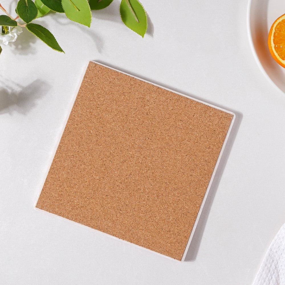 Moroccan Art Square Ceramic Tiled Trivet Pink