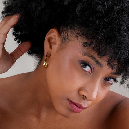 Liquid Gold Hoop Earrings