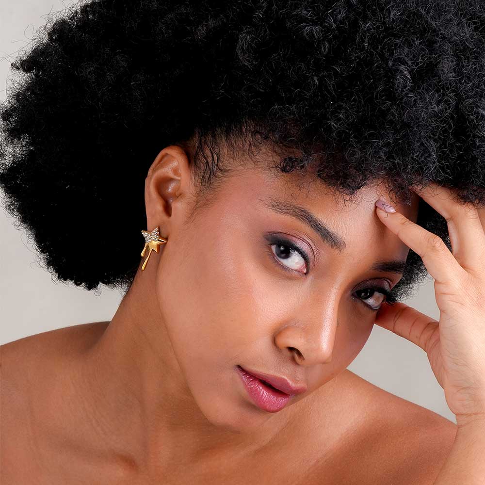 Dripping Star Drop Earrings