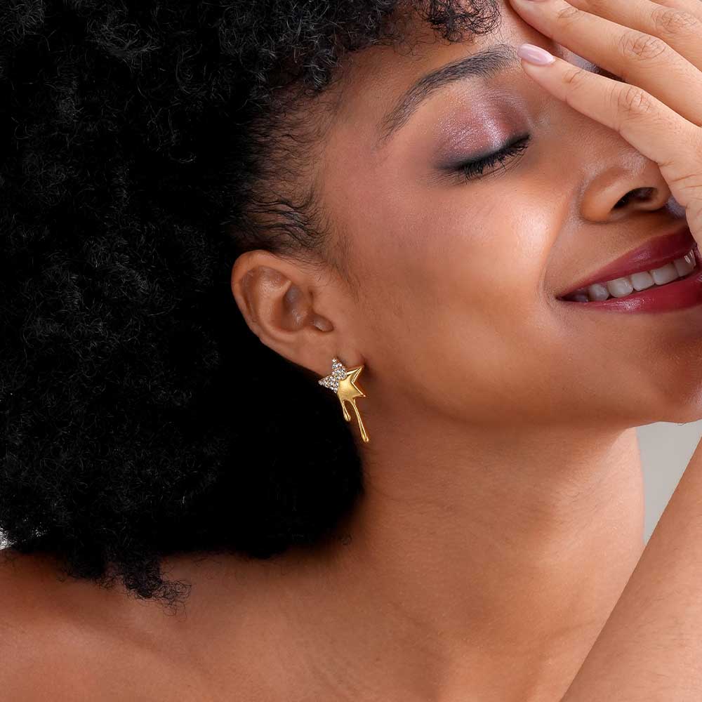 Dripping Star Drop Earrings