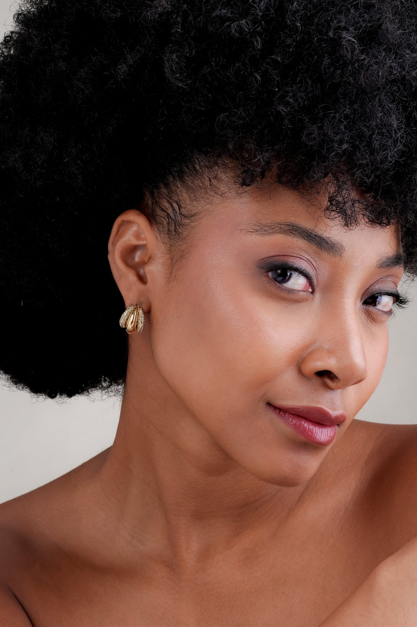 Radiant Gold & Crystal Luxe Earrings