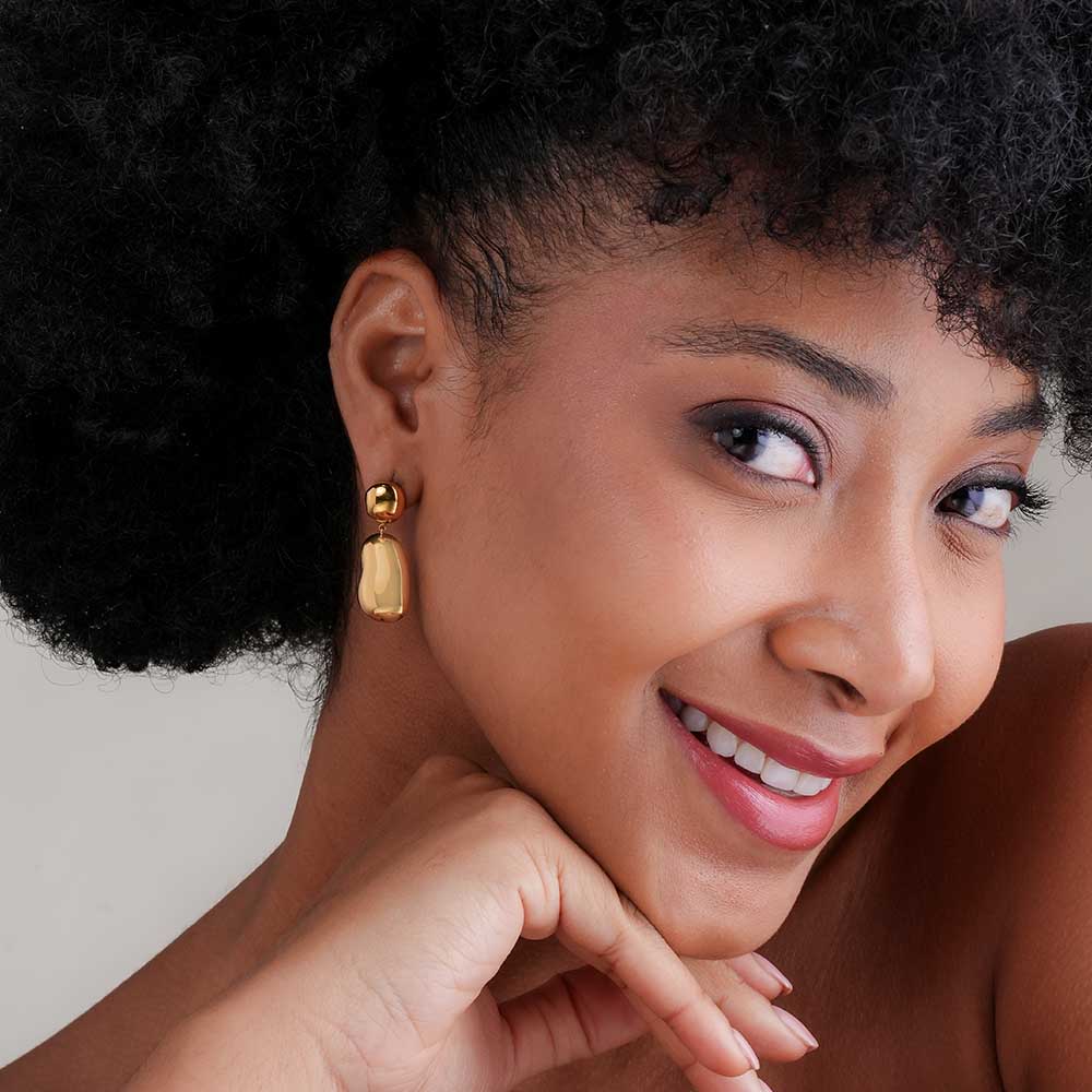 Statement Gold Dangle Earrings