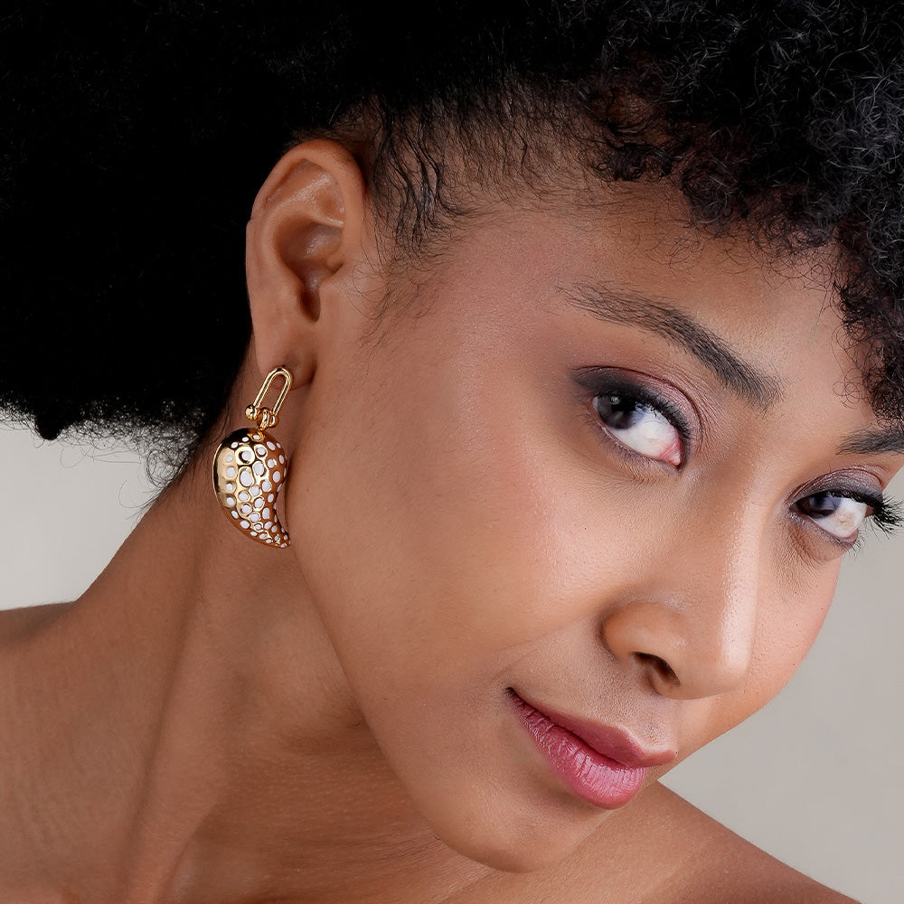 Polka Paisley Earrings