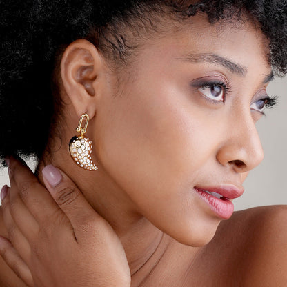 Polka Paisley Earrings