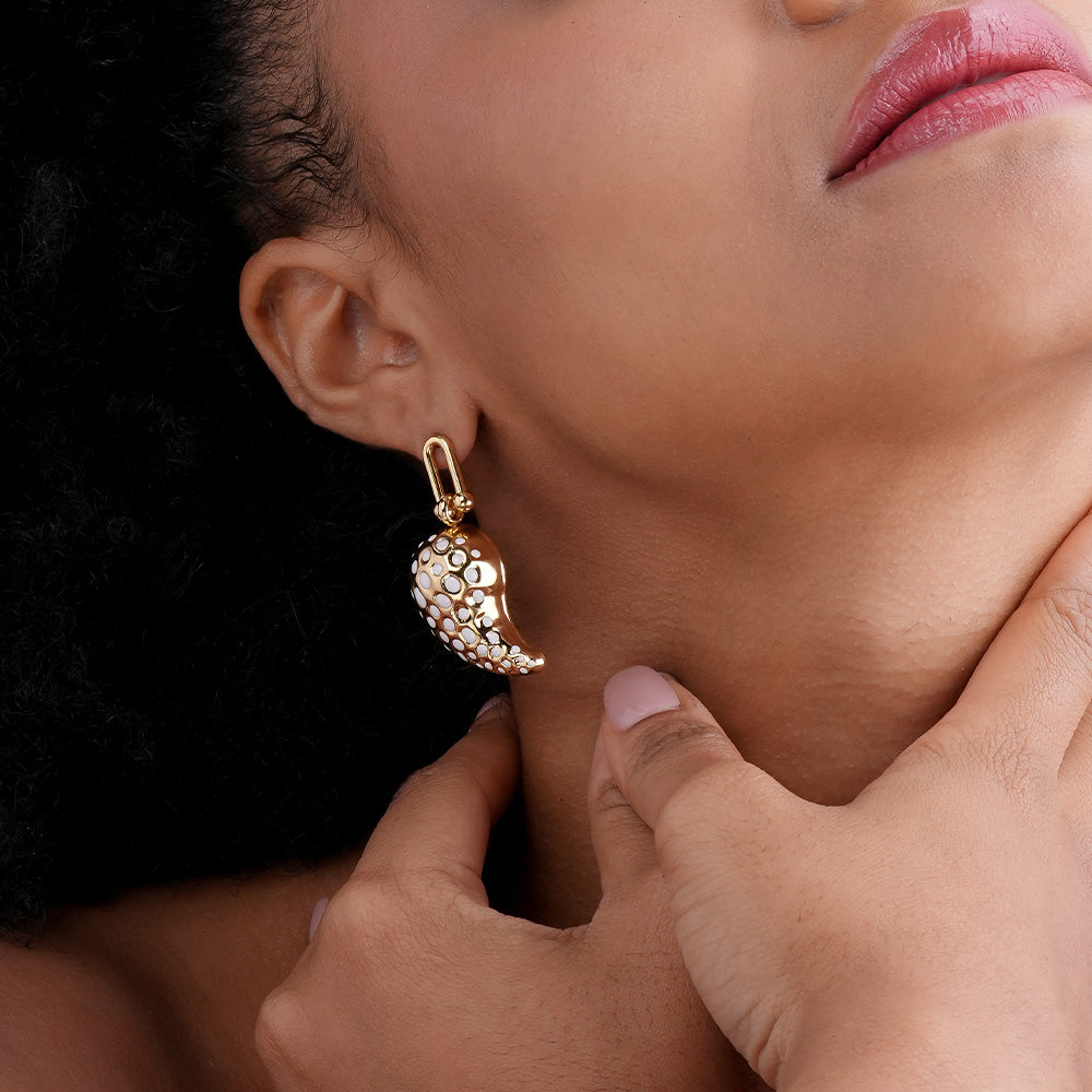Polka Paisley Earrings