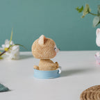 Puppy In A Tub Bobble Head Resin Showpiece