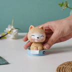 Puppy In A Tub Bobble Head Resin Showpiece