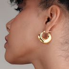 Echo Gold Arc Hoops