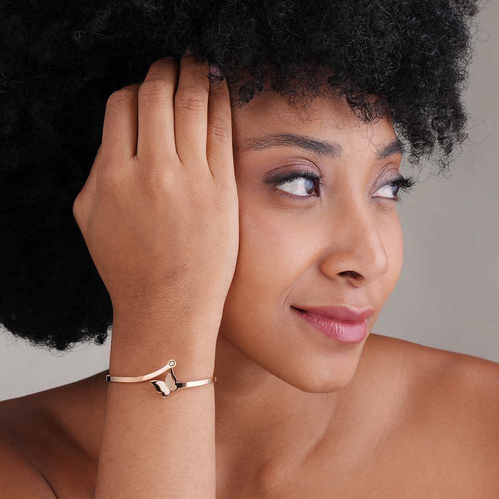 Butterfly Radiance Rose Gold Bracelet