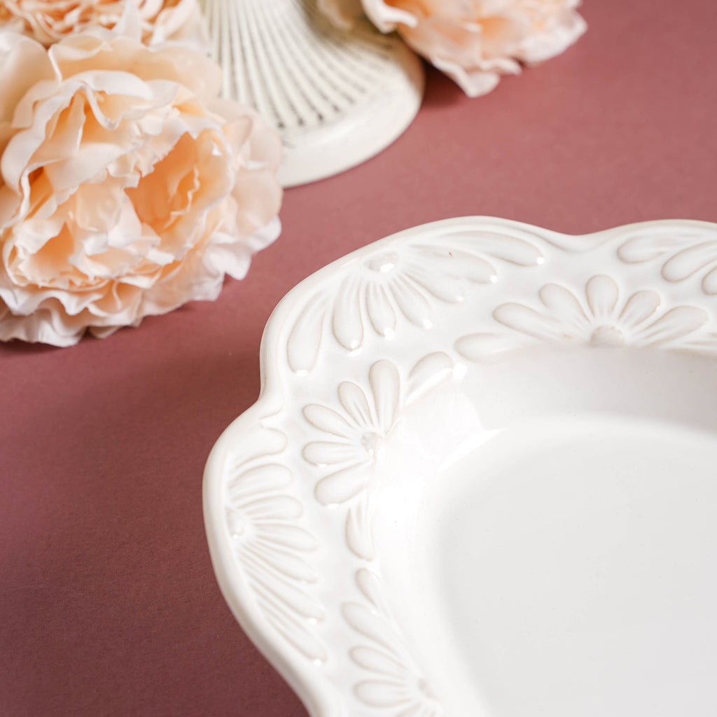 Faye Oval Ceramic Platter 13 Inch