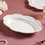 Faye Oval Ceramic Platter 13 Inch