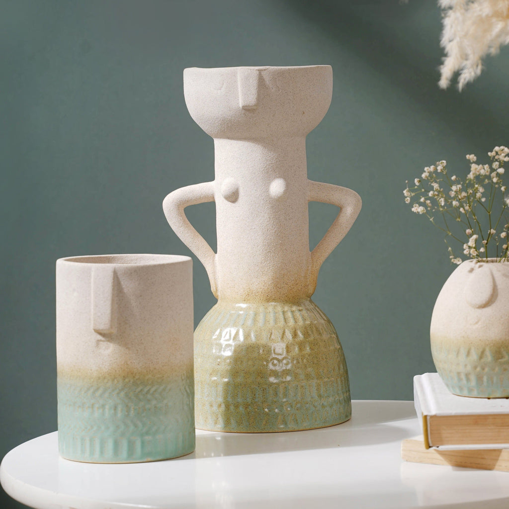 Ombre Textured Flower Pot