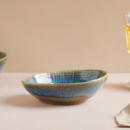 Boracay Organic Shaped Snack Bowl Blue 300 ml