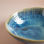 Boracay Organic Shaped Snack Bowl Blue 300 ml