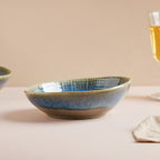 Boracay Organic Shaped Snack Bowl Blue 300 ml