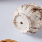 Cinzia Marble Patterned Planter With Coaster