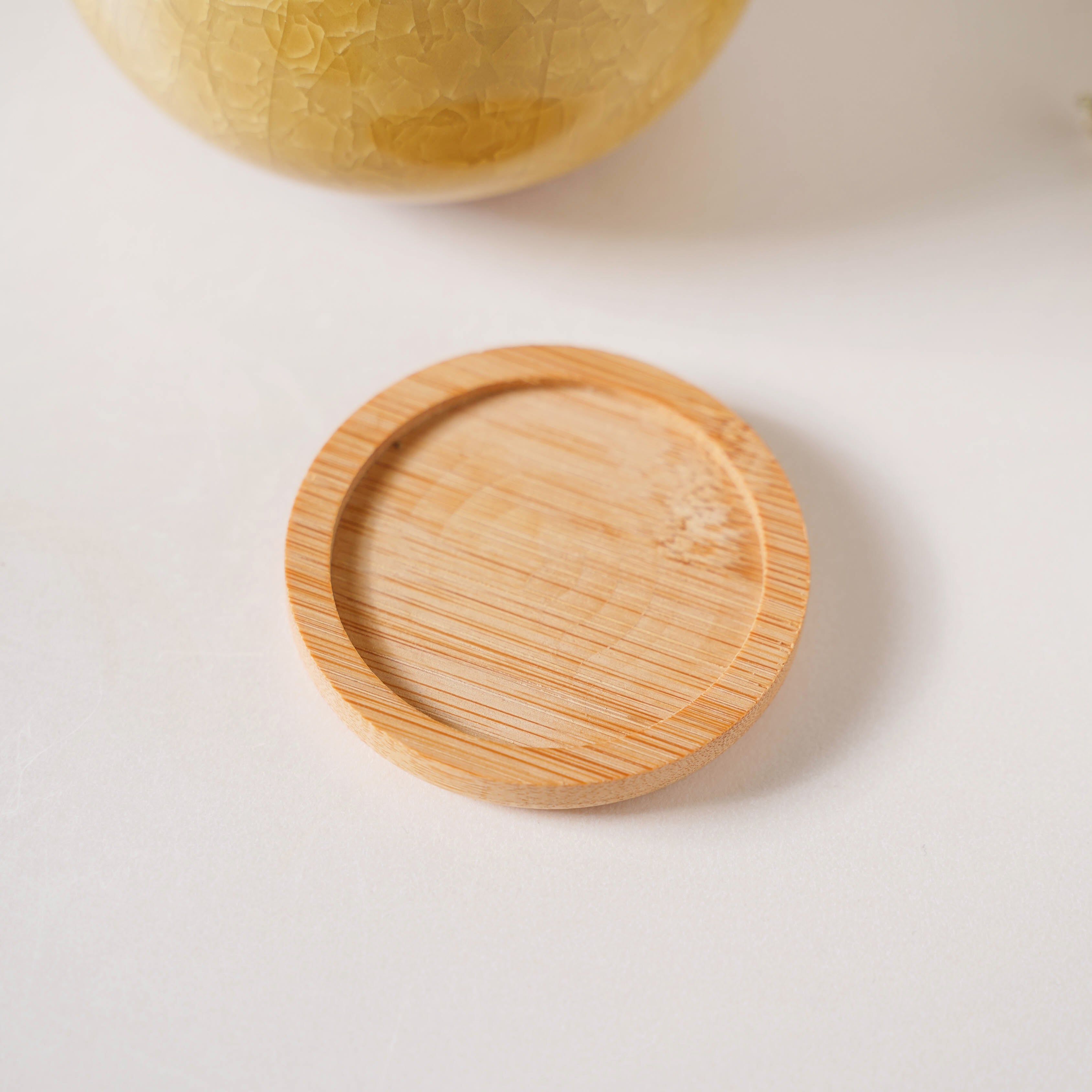 Botanica Ochre Ceramic Planter With Coaster