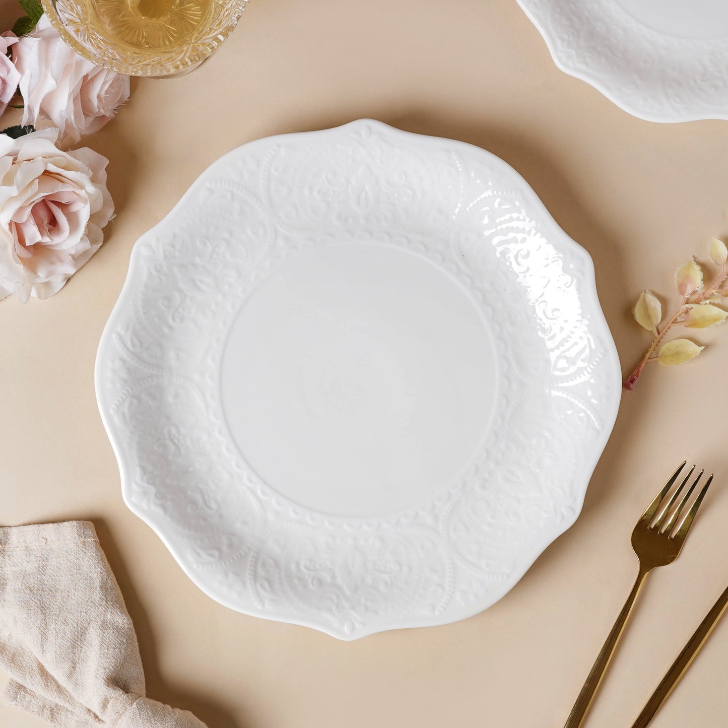Serena Lily White Dinner Plate 10.5 Inch