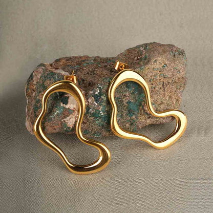 Irregular Wave Drop Earrings