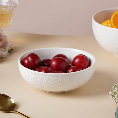 Serena Pearly White Snack Bowl 6 Inch 500 ml
