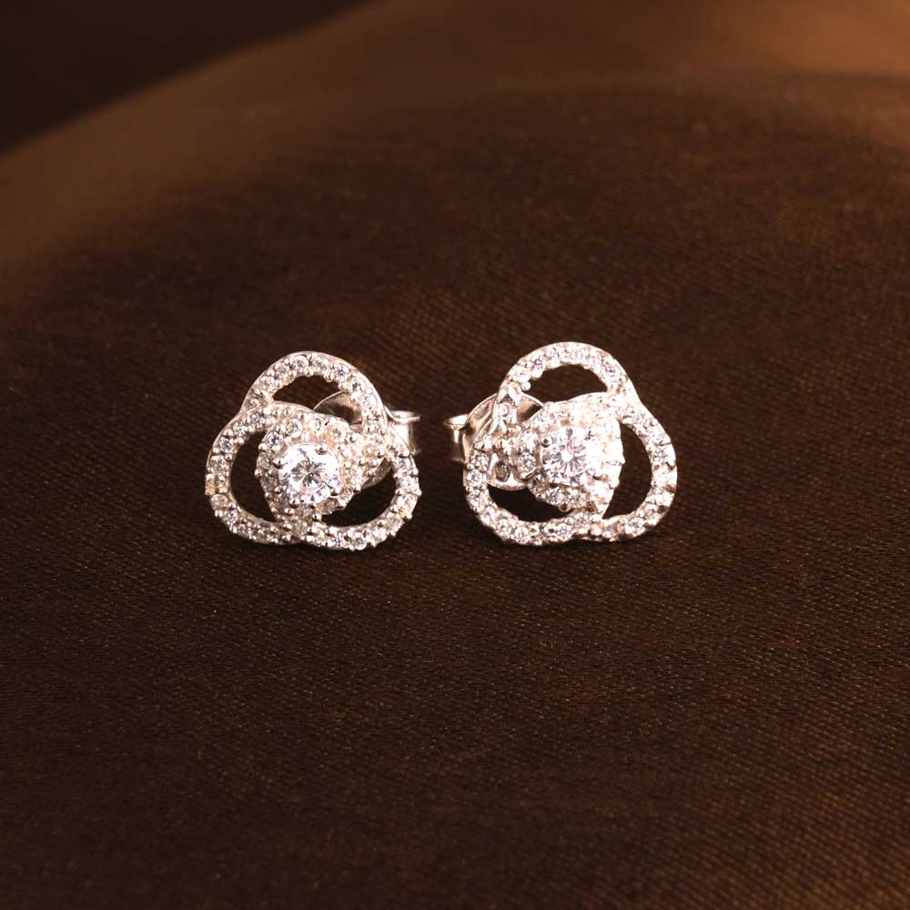 Crystal Bloom 925 Studs
