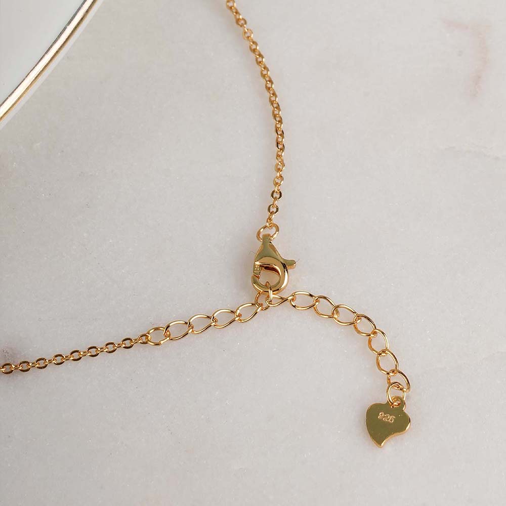 Single Stone Evil Eye 925 Silver Necklace