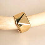 Bold Geometric Gold Ring