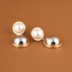 Double Circle Drop Earrings