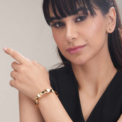 Golden Edge Cuff Bracelet