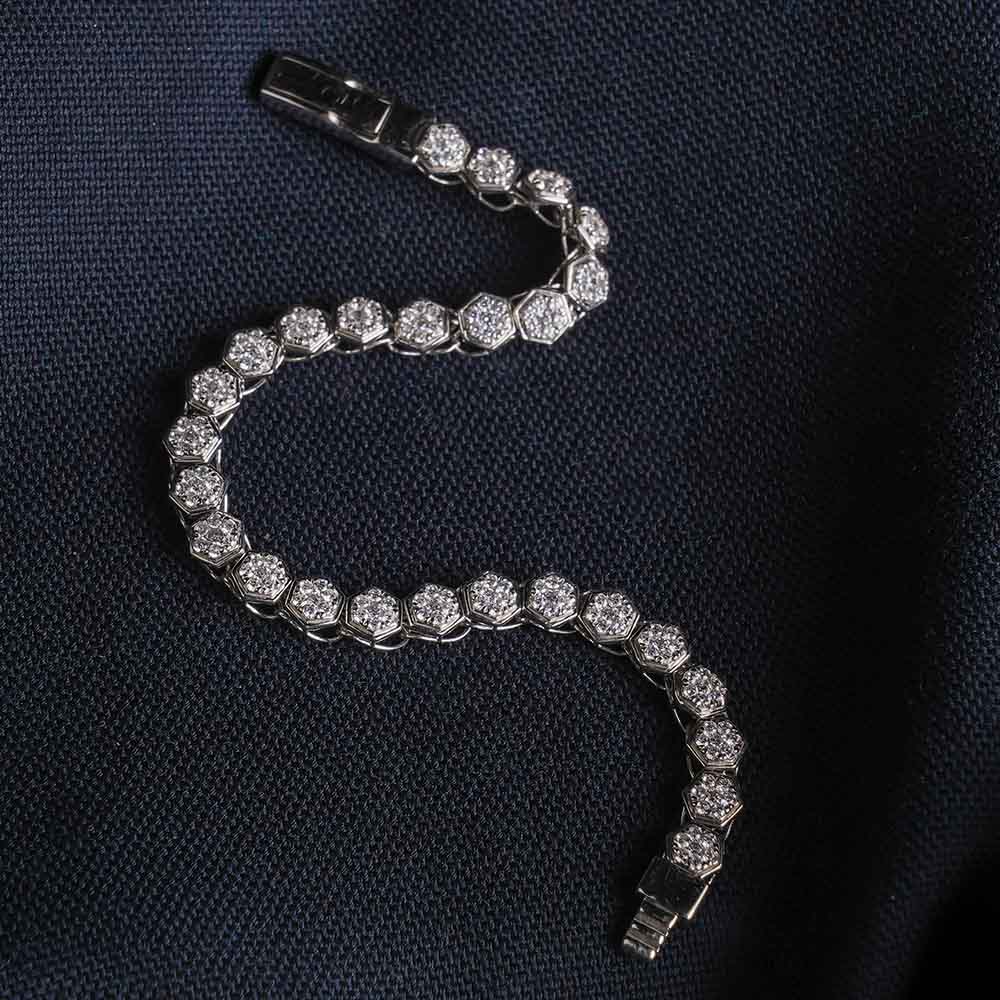 Frozen Dewdrop Tennis Bracelet