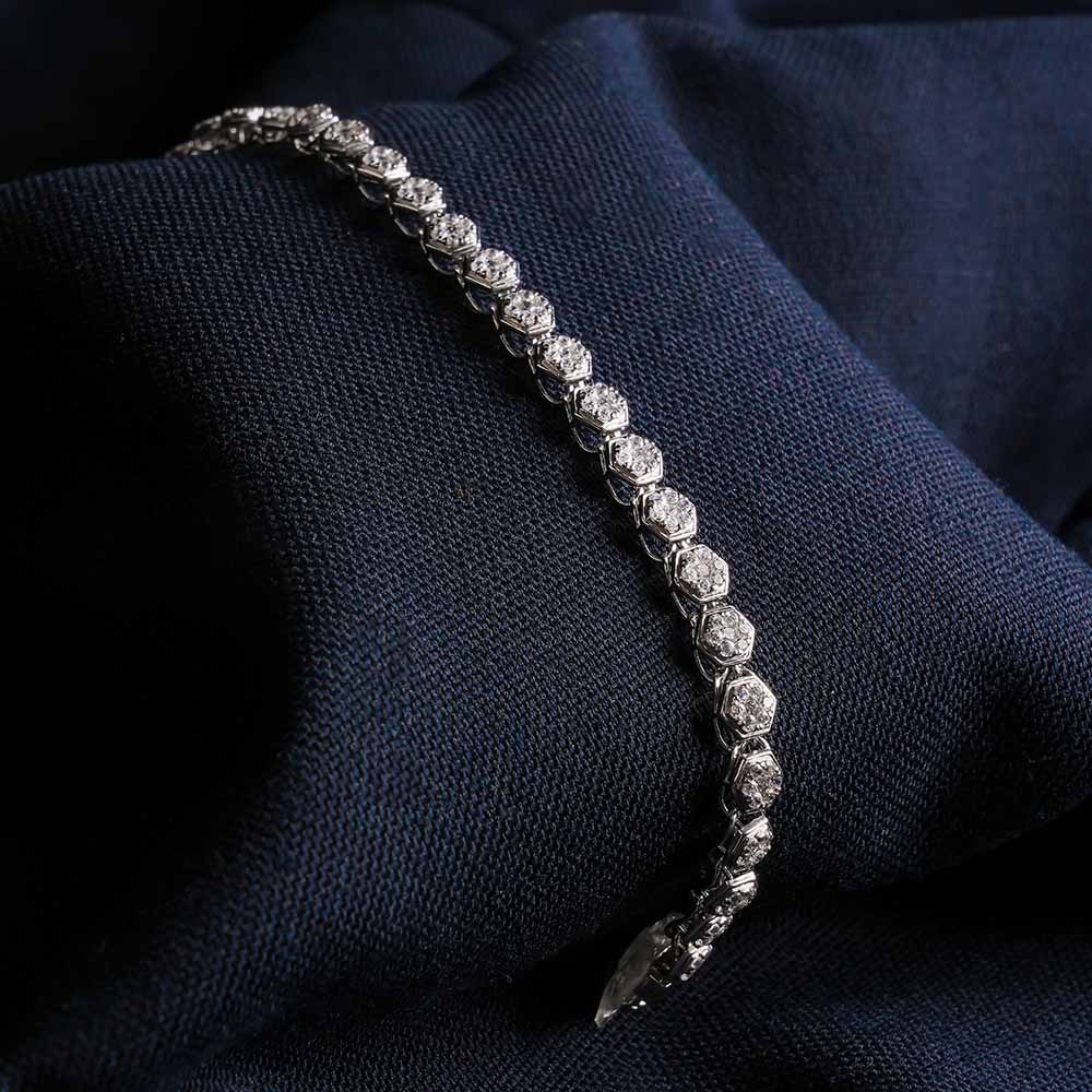 Frozen Dewdrop Tennis Bracelet